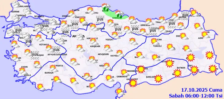 Hafta sonu plan yapanlar dikkat: Kuvvetli sağanak kapıda, sis ve pus havayı saracak! 17-23 Ekim hava raporu